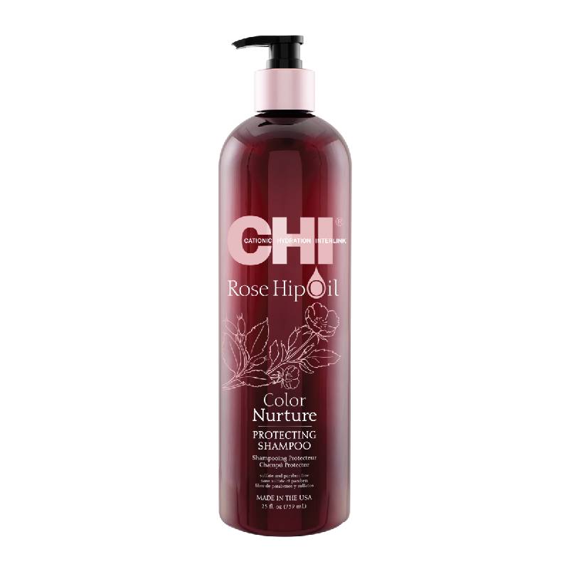 CHI ROSE HIP OIL COLOR NURTURE PROTECTING SHAMPOO - Шампунь для фарбованого волосся