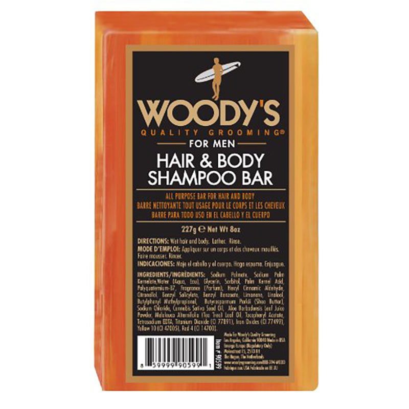 WOODY'S HAIR & BODY SHAMPOO BAR - Мило для волосся і тіла