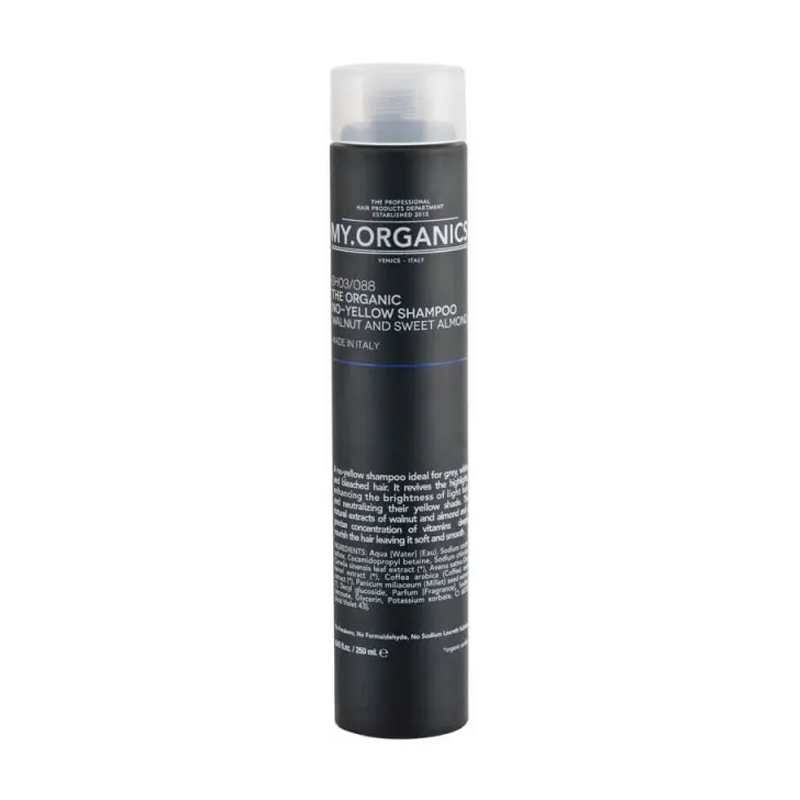 MY.ORGANICS THE ORGANIC NO-YELLOW SHAMPOO - Фіолетовий шампунь для білявого волосся