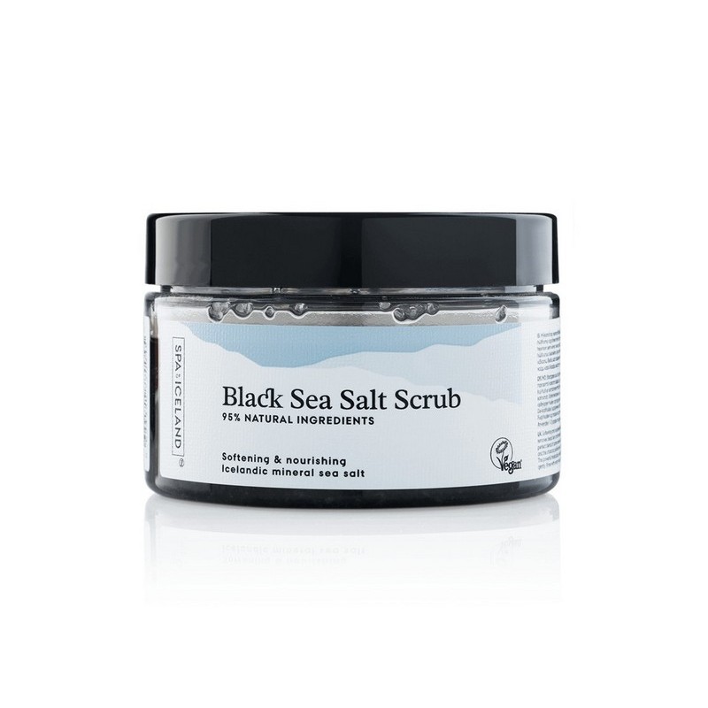 SPA OF ICELAND BLACK SEA SALT SCRUB - Поживний скраб для тіла з деревинним вугіллям