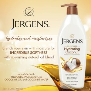 JERGENS HYDRATING COCONUT MOISTURIZER FOR DRY SKIN – Зволожуючий лосьйон для тіла з кокосом
