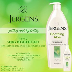 JERGENS SOOTHING ALOE REFRESHING MOISTURIZER – Заспокійливий лосьйон для тіла з алое