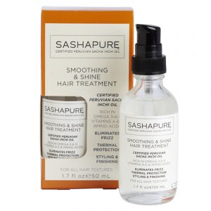 SASHAPURE SMOOTHING & SHINE HAIR TREATMENT – Сироватка для розгладження і блиску волосся