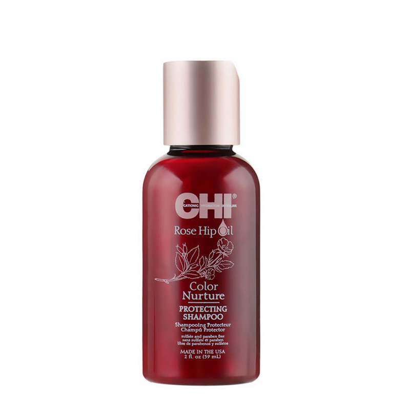 CHI ROSE HIP OIL COLOR NURTURE PROTECTING SHAMPOO - Шампунь для фарбованого волосся