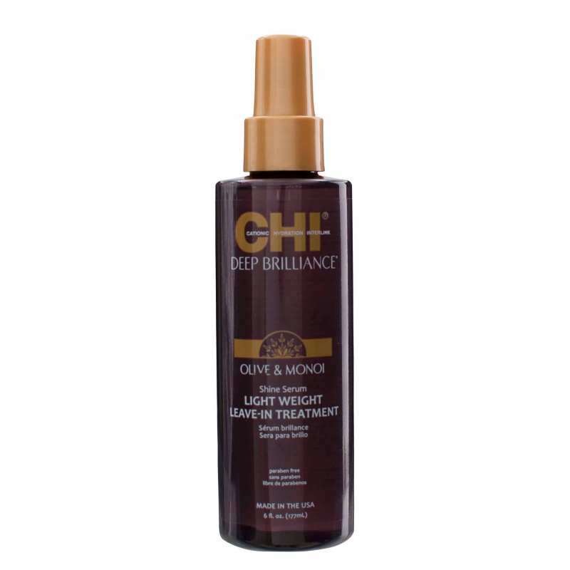 CHI DEEP BRILLIANCE SHINE SERUM LIGHT WEIGHT LEAVE-IN TREATMENT - Незмивна сироватка-шовк для волосся