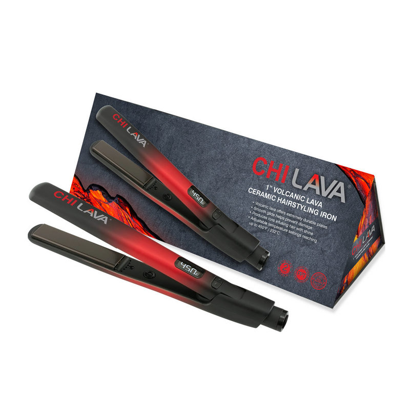 CHI LAVA 1″ VOLCANIC LAVA CERAMIC HAIRSTYLING FLAT IRON - Керамічна праска для укладання волосся - Зображення 2