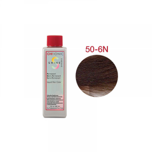 CHI IONIC SHINE SHADES LIQUID COLOR 50-6N – Безаміачна рідка фарба для сивого волосся (світло-коричнева – натуральний відтінок)