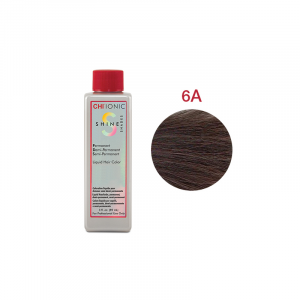 CHI IONIC SHINE SHADES LIQUID COLOR 6A – Безаміачна рідка фарба для волосся (світло-коричнева – попелястий відтінок)
