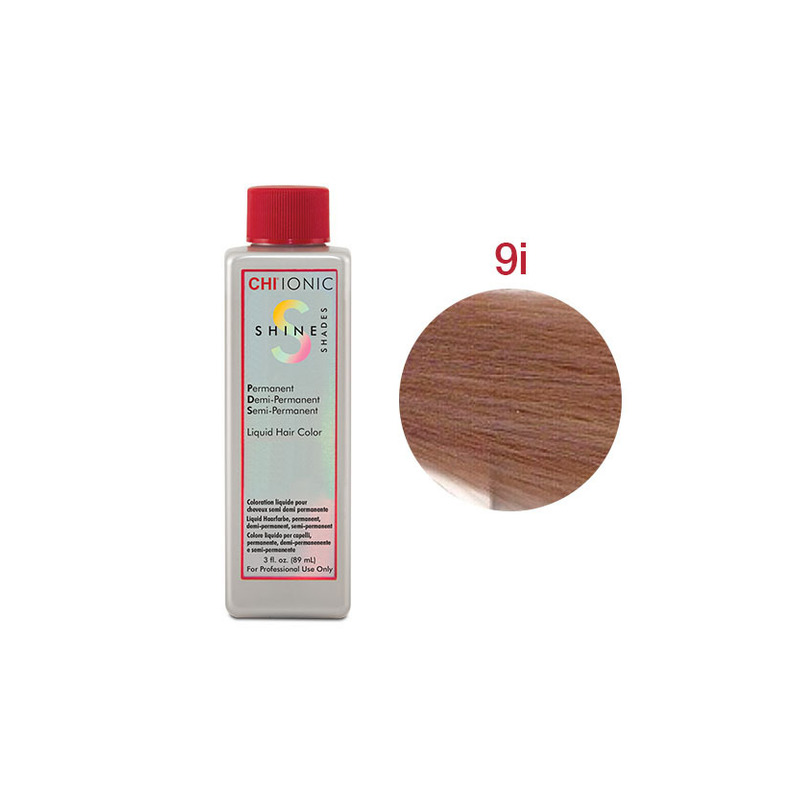 CHI IONIC SHINE SHADES LIQUID COLOR 9I - Безаміачна рідка фарба для волосся (світлий блонд - райдужний відтінок)