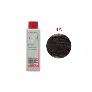CHI IONIC SHINE SHADES LIQUID COLOR 4A – Безаміачна рідка фарба для волосся (темно-коричнева – попелястий відтінок)