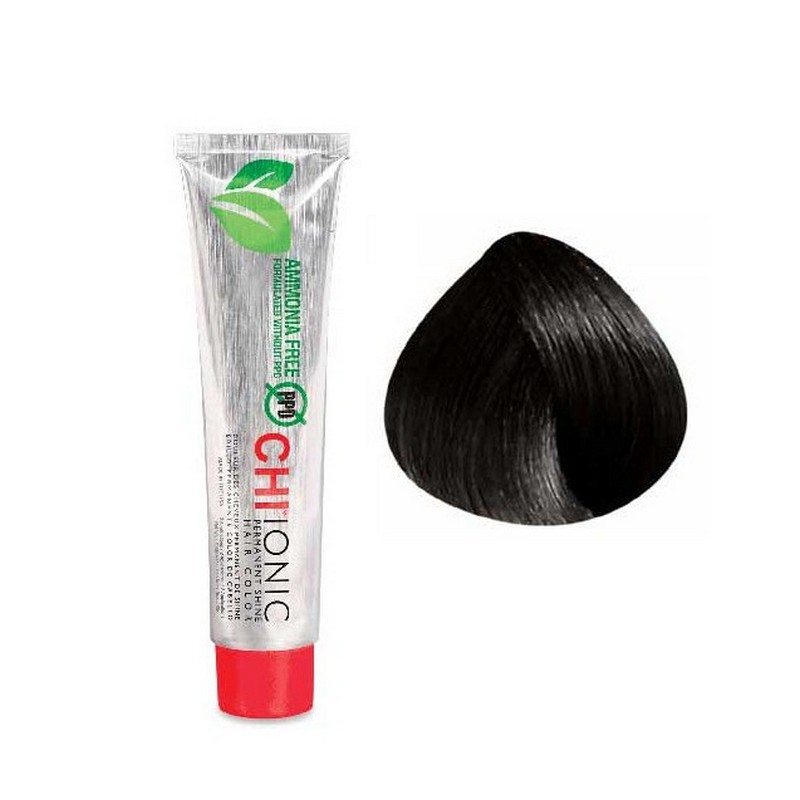 CHI IONIC PERMANENT SHINE HAIR COLOR 3N - Безаміачна фарба для волосся (дуже темна коричнева – натуральний відтінок)