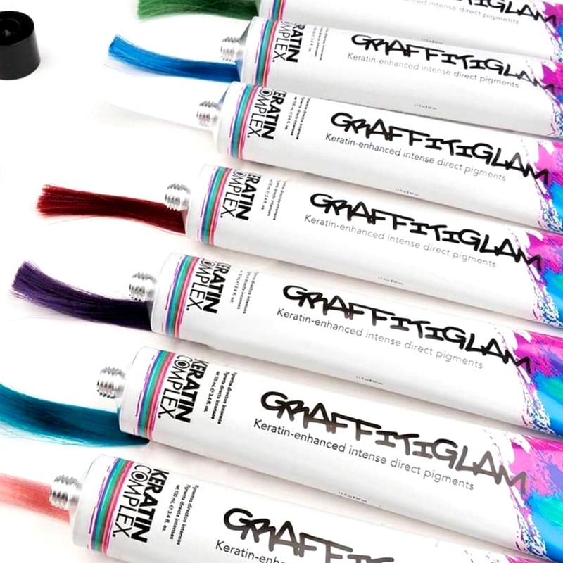 KERATIN COMPLEX GRAFFITIGLAM SEMI-PERMANENT COLOR CLEAR - Напівперманентна фарба для тонування волосся (прозора) - Зображення 2