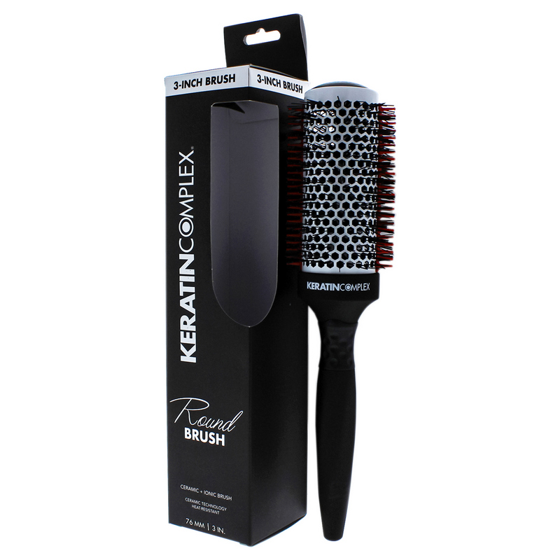 KERATIN COMPLEX THERMAL ROUND BRUSH 3-INCH - Керамічна щітка-гребінець для волосся (3 дюйма) - Зображення 3