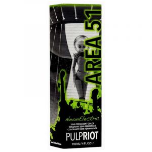 PULP RIOT SEMI-PERMANENT COLOR NEONELECTRIC AREA 51 – Напівперманентний прямий фарбник для волосся (зелений неоновий)