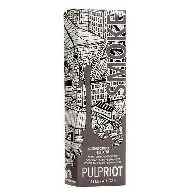 PULP RIOT SEMI-PERMANENT COLOR SMOKE - Напівперманентний прямий фарбник для волосся (сірий димчастий)