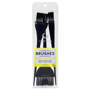COLORTRAK 3 ASSORTED FEATHER BRISTLE COLOR BRUSHES 3 PACK – Набір пензликів для фарбування волосся (3 штуки)