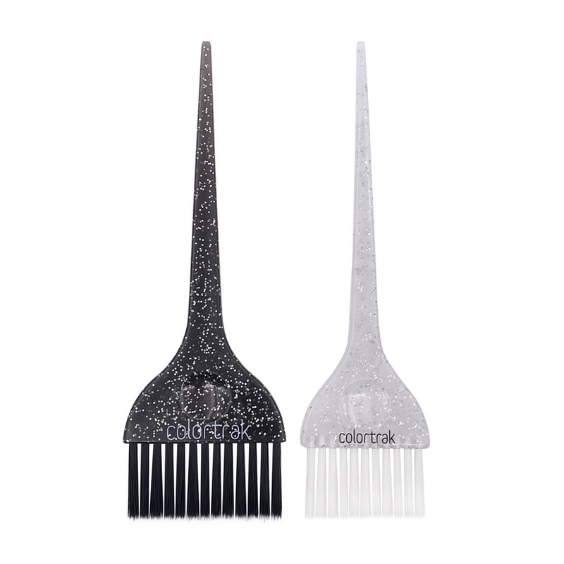 COLORTRAK GALAXY GLITTER FEATHER BRISTLE BRUSHES 2 PACK - Набір широких пензликів для фарбування волосся (2 штуки) - Зображення 2