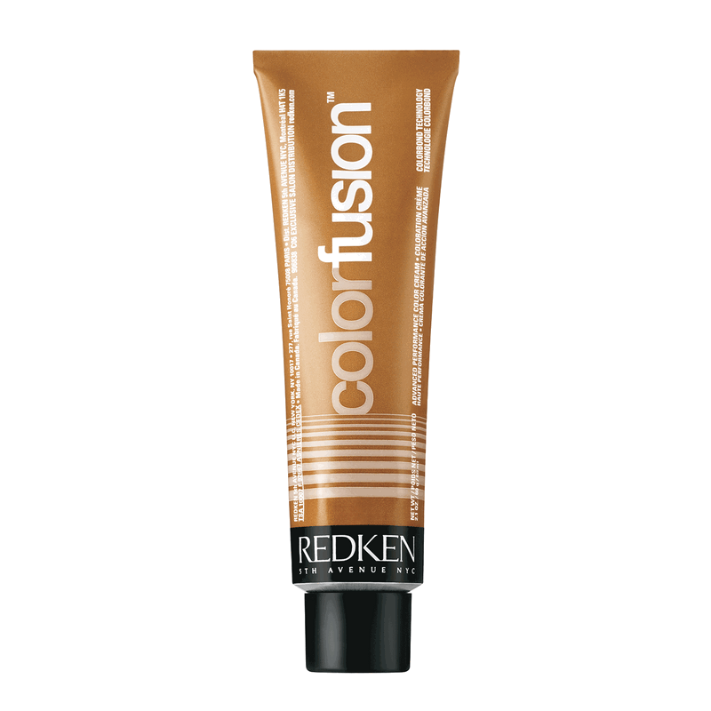 REDKEN COLOR FUSION PERMANENT HAIR COLOR CREAM 4GB - Перманентна кремова фарба для волосся (темно-коричнева - золотаво-бежевий відтінок)