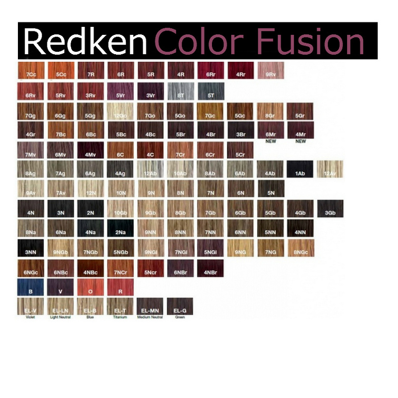REDKEN COLOR FUSION PERMANENT HAIR COLOR CREAM 4GB - Перманентна кремова фарба для волосся (темно-коричнева - золотаво-бежевий відтінок) - Зображення 3